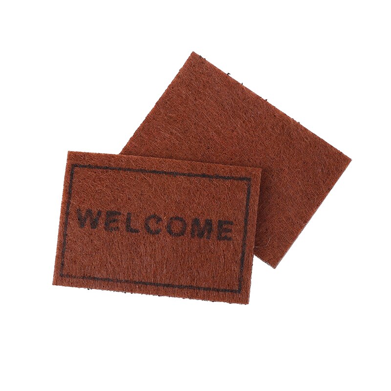 1pc 6.2X4.2CM Casa Delle Bambole in Miniatura Tappeto Tappetini Benvenuto tappetino dollshouse accessori 1PC 1:12 Bilancia