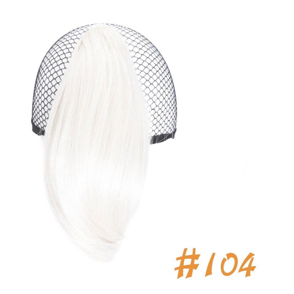 Coleta rizada corta para mujer, coleta negra o marrón, pelo sintético ondulado, coletas pequeñas de 10 pulgadas: 104