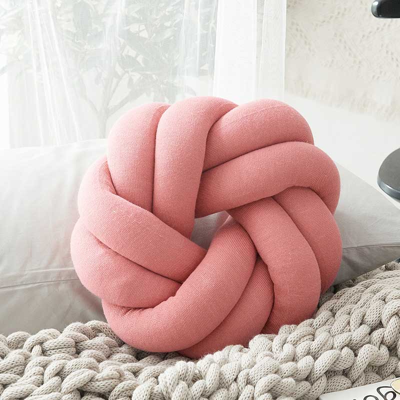 Nordic knot kudde knut kudde kudde knut dekor tupplur kudde knut heminredning nordisk barnrum dekor 25 x 25cm