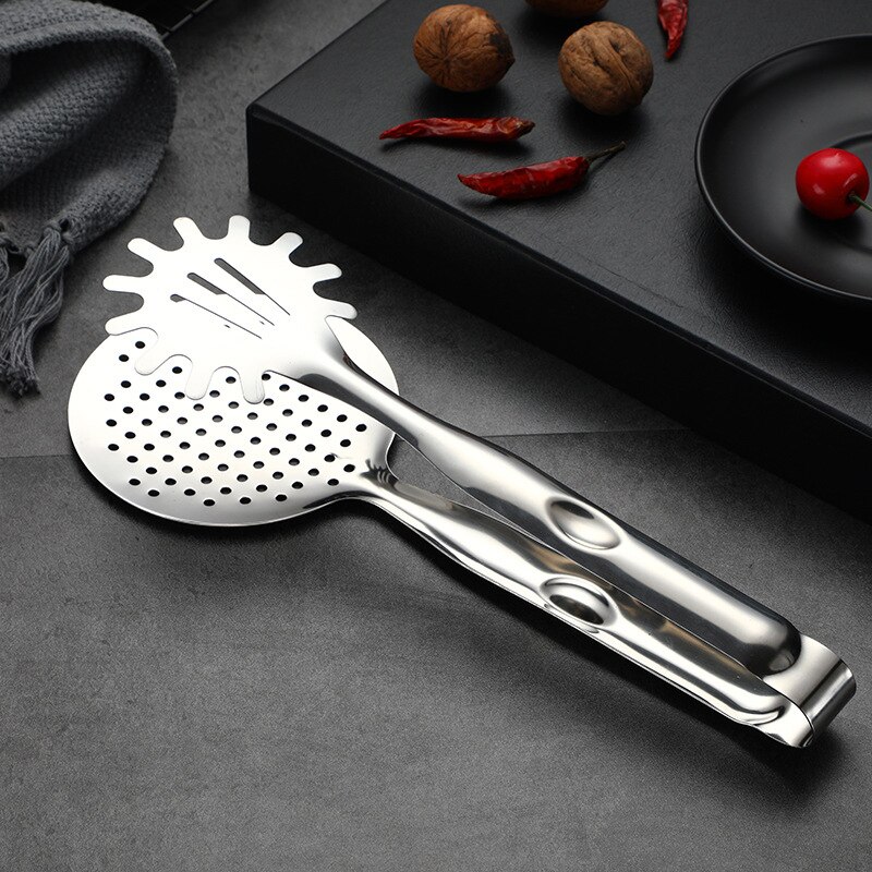Ecobravo Stainless Steel Fried Fish Spatula Frying Spatula Deep-Fried Baking Bread Pancake Steak Clamp Kitchen Items