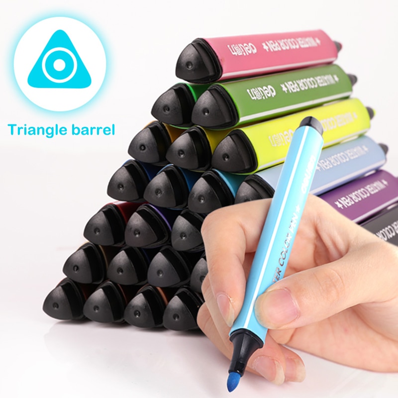 Deli Briefpapier Wasbare Markers Tekening Schilderen Kunst Levert Aquarel Pen Set Voor Kids