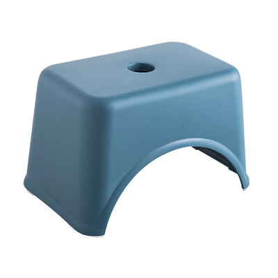Dikker Plastic Vierkante Kruk kinderen Lage Kruk Woonkamer Kleine Bank thuis Volwassen Verandering Schoenen Kruk Kids: Deep Blue