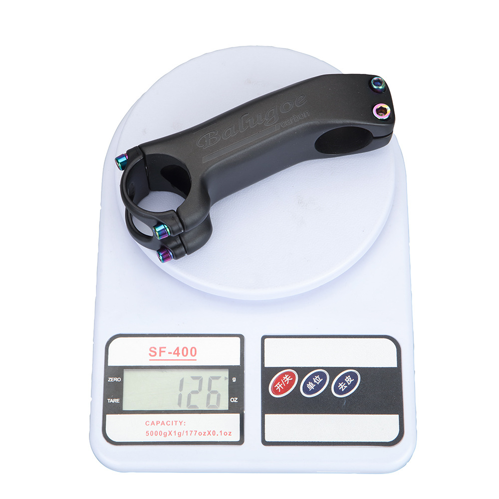 BALUGOE 28.6-31.8mm Bicycle Stem Carbon Stem Road Bicycle Stem MTB Carbon Table 6 /17 degree 70/80/90/100/110/120/130 MM