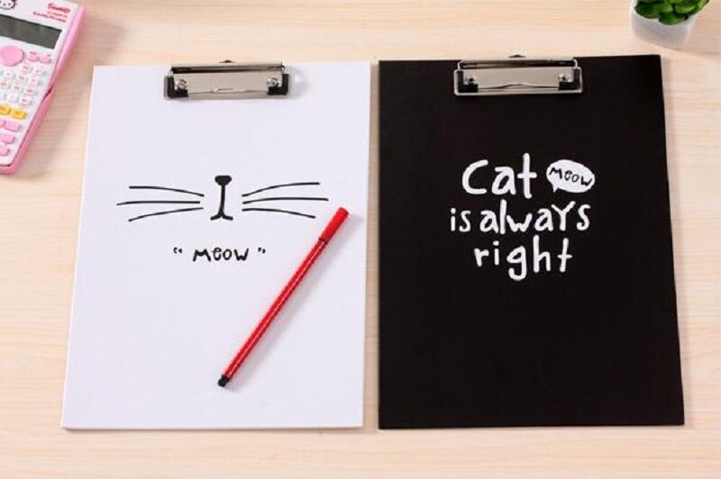 HKYSHP A4 Cute writing pad office portable file clipboard student writing pad folder school office stationery