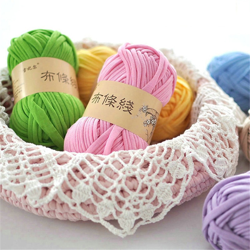 100 g/stks 30M Breien Dikke Draad Gehaakte Doek Garen breien crochetting draad DIY Tas Handtas Tapijt Kussen Katoenen Doek