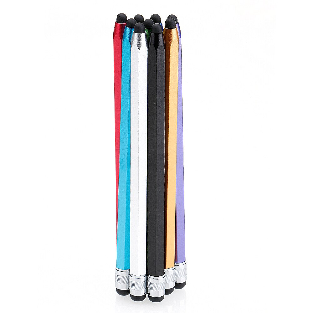 Hex Dual Heads Capacitieve Touchscreen Stylus Voor iPad iPhone Samsung Sony