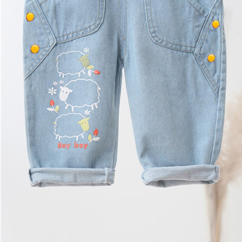 IENENS Baby Overalls Toddler Clothes Boy Girl Jumpsuit Playsuit Infant Denim Jeans Dungarees Spring Autumn Pants