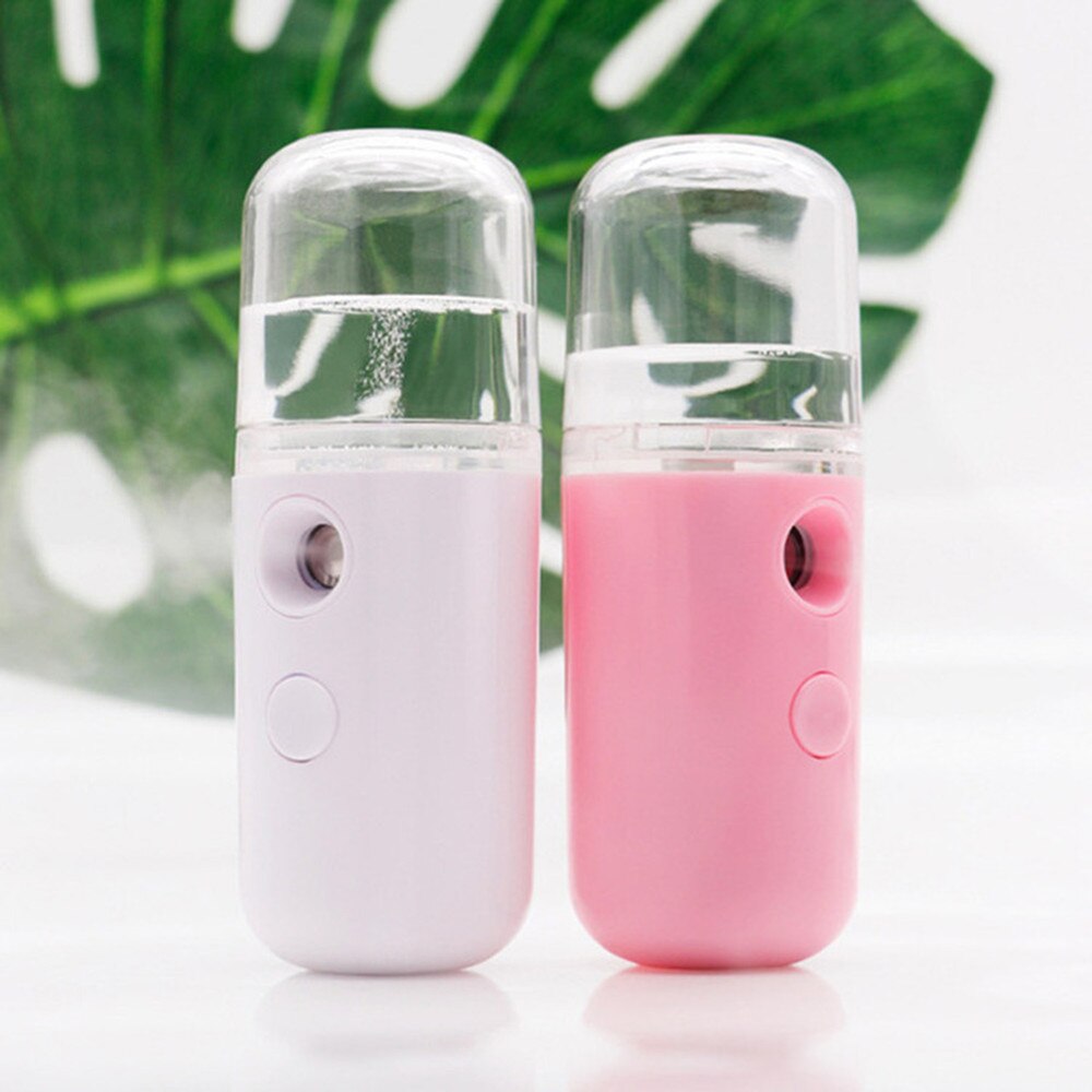 Mini vaporizador facial eléctrico portátil, 30ml, pulverizador automático de Alcohol, hidratante de piel seca y atomización, recargable por USB