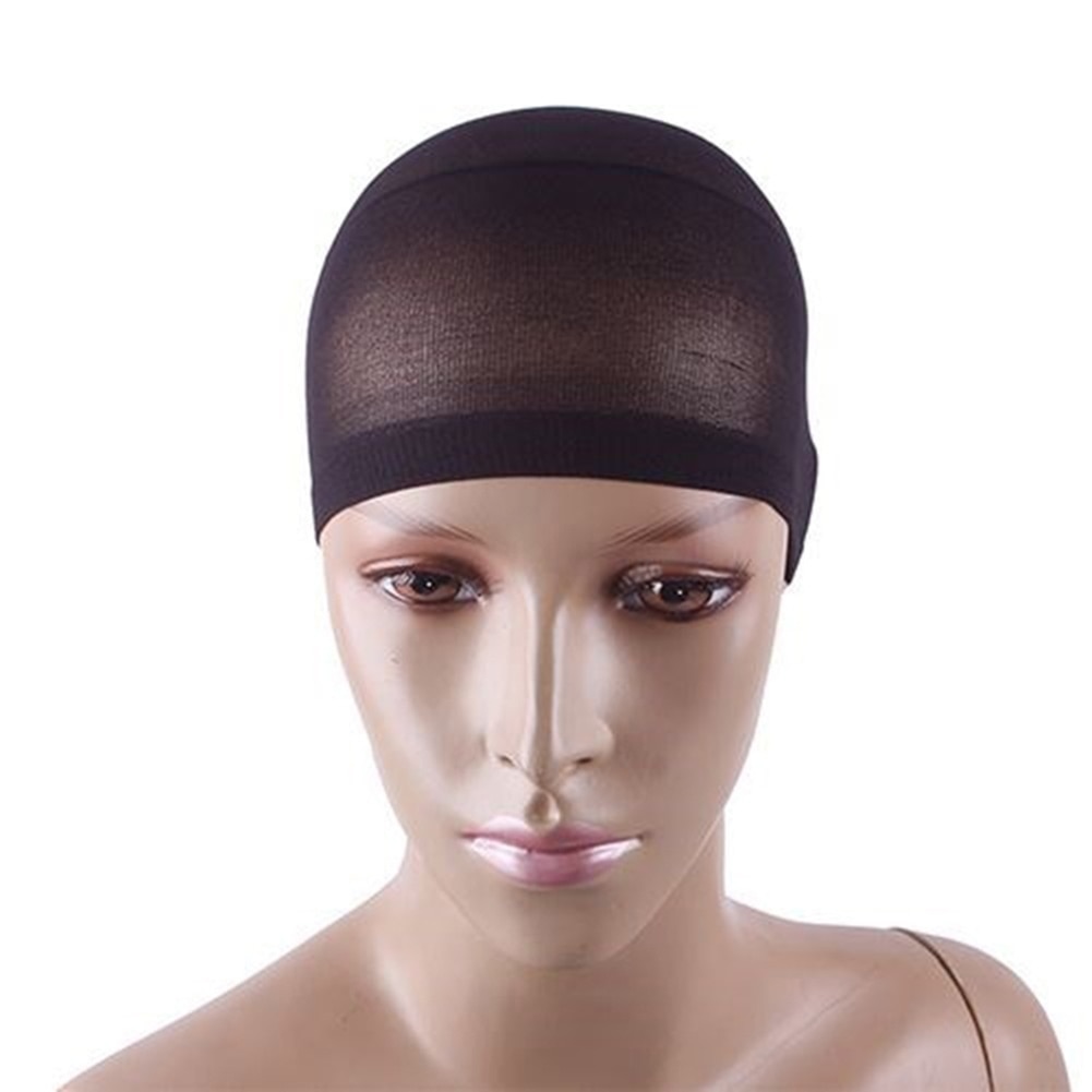 2Pcs Unisex Stretchable Wig Liner Cap Hair Net Elastic Mesh Hairpiece Accessory