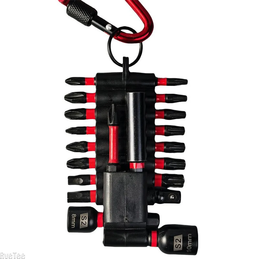 Toobeet Impact Multi Schraubendreher Bits Set, 52tlg. Magnetischen S2-Stahl (Torx/PH/PZ/SL/Hex) Schlagfeste Schrauber Bitsatz für Schlagwerkzeuge mit Mini-Ratschenschlüssel und 1 langer Bithalter