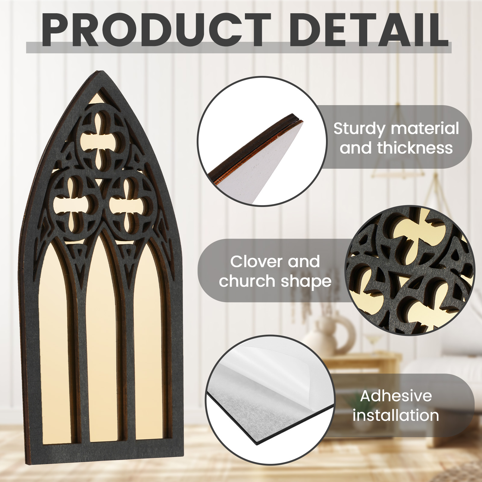 Gothic Mirrors Wall Decor Gothic Arched Wall Mirrors Vintage Cathedral Arch Frame Mirror Bedroom Art Wall Decoration