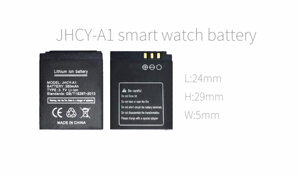 OCTelect JHCY-A1 battery smart watch phone 380mAh battery long time standby battery