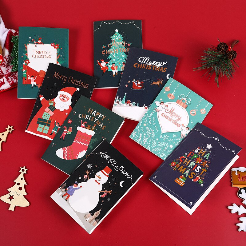 8set/lot mix Designs 8PCS card+8PCS envelope Chris... – Grandado