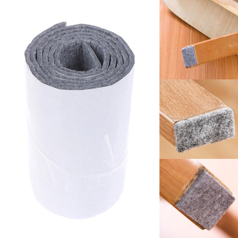 100cm/Rolle Anti-Unterhose Filz Möbel Bein Pad Selbst-Klebstoff matt Boden Schutz Tragen-breiter tabelle Sofa Bein Pads Stuhl Armaturen