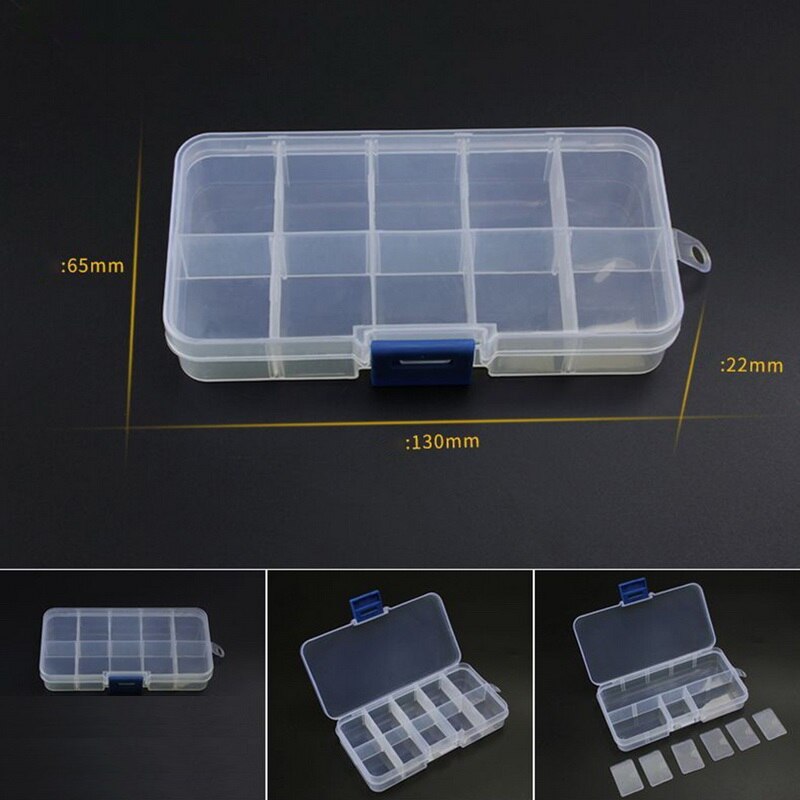 Adjustable Components Compartment Storage Organizer Detachable Portable Tool Box Electronic Drill Screw Beads Storage Toolkit: A