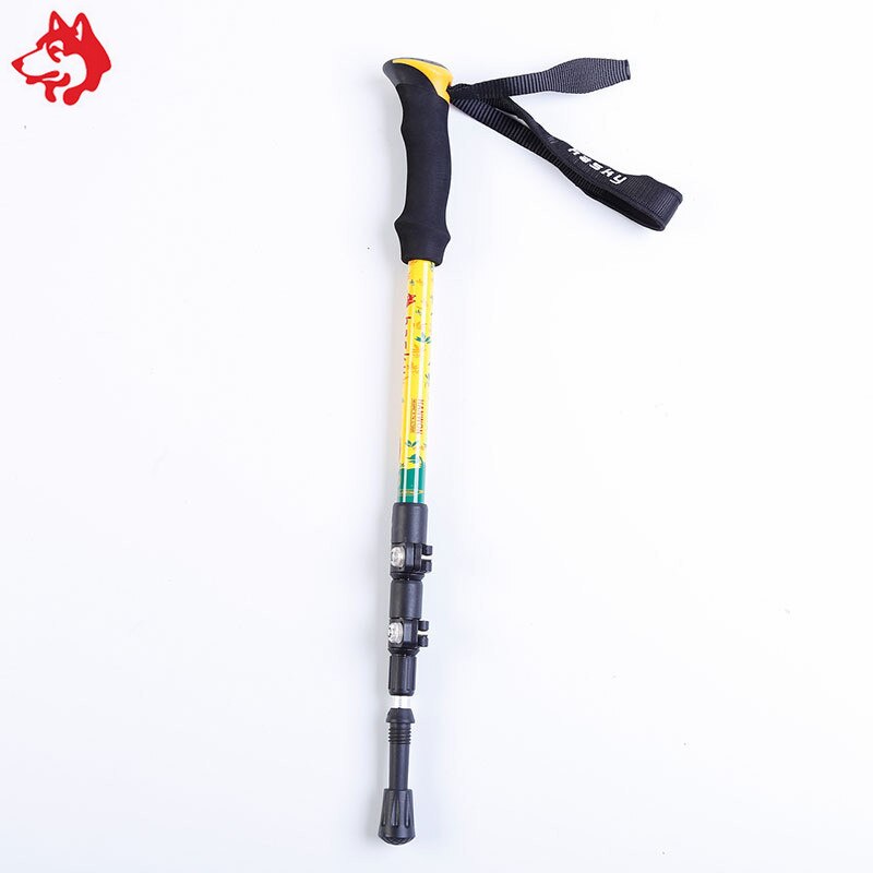 Yiwu, , bastones para caminar, palo de aluminio para escalada de montaña, bastones para senderismo de montaña alpenstock azul/rojo/amarillo