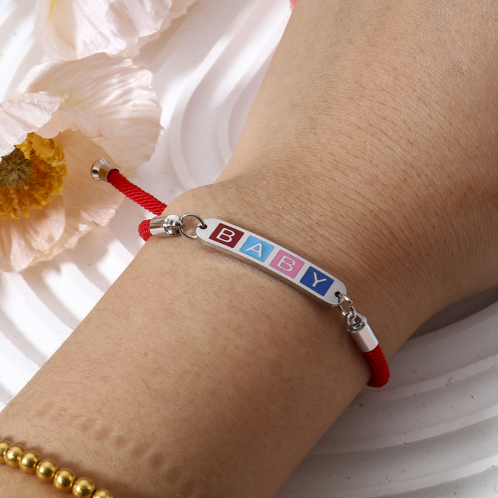 5 pezzi bracciali semilavorati in poliammide cursore regolabile/scivolo Bolo per accessori per la creazione di gioielli fatti a mano fai da te 21.5cm di lunghezza