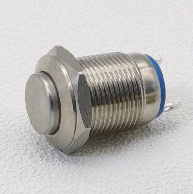 Bouton-poussoir en métal étanche de 12mm, petit bouton-poussoir momentané avec Certification UL: High Head / 3 pcs