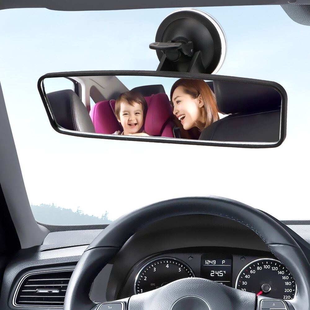 Groothoek Achteruitkijkspiegel Auto-Styling 360 ° Roteert Interieur Achteruitkijkspiegel Universele Achteruitkijkspiegel Verstelbare Zuignap