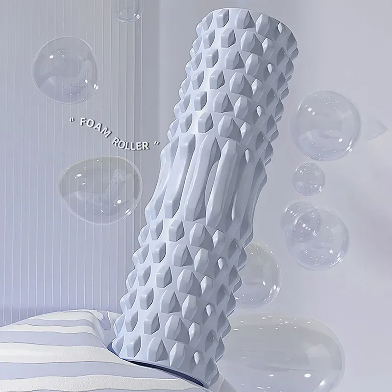 Rodillos de espuma para masaje muscular: rodillo de espuma de espalda de alta densidad para aliviar el dolor de espalda y recuperación muscular en piernas y brazos