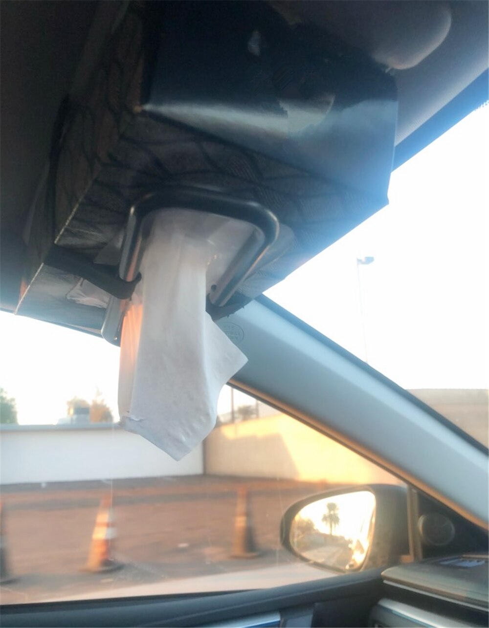 Multifunctional auto sun visor tissue box Car accessories for Renault Latitude Laguna Frendzy DeZir Safrane ZE