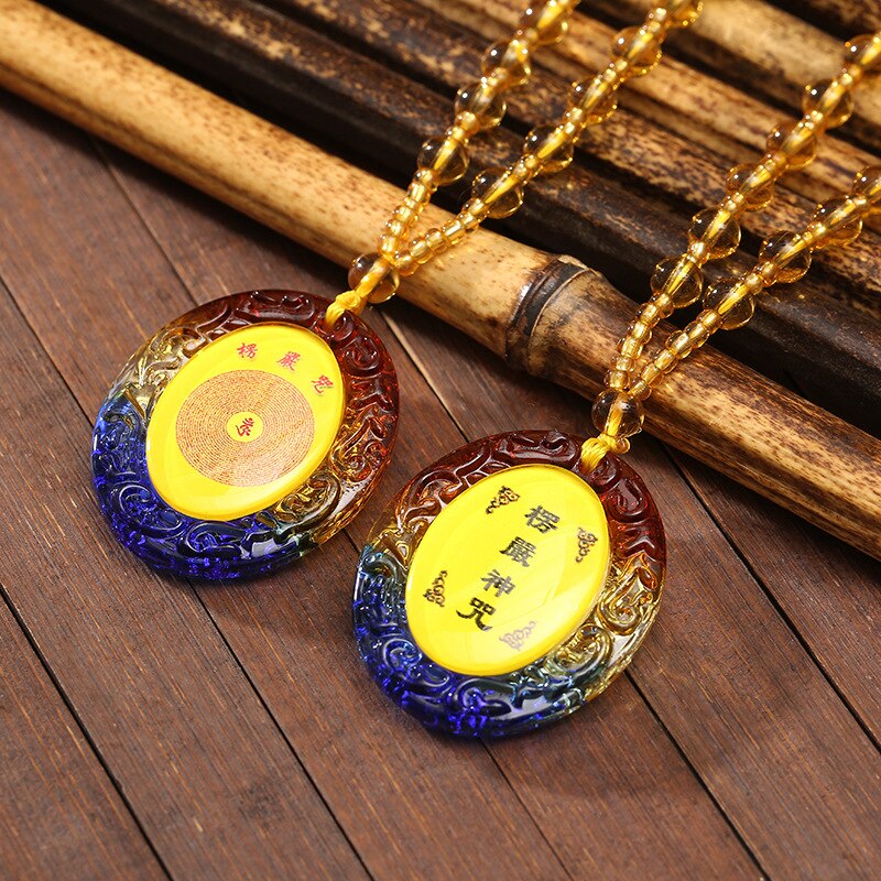 Tibetan Pendant Buddhism Amulet Necklace Shurangama Mantra Talisman Lucky Wealth Necklace Jewelry Accessories: 1PCS    11