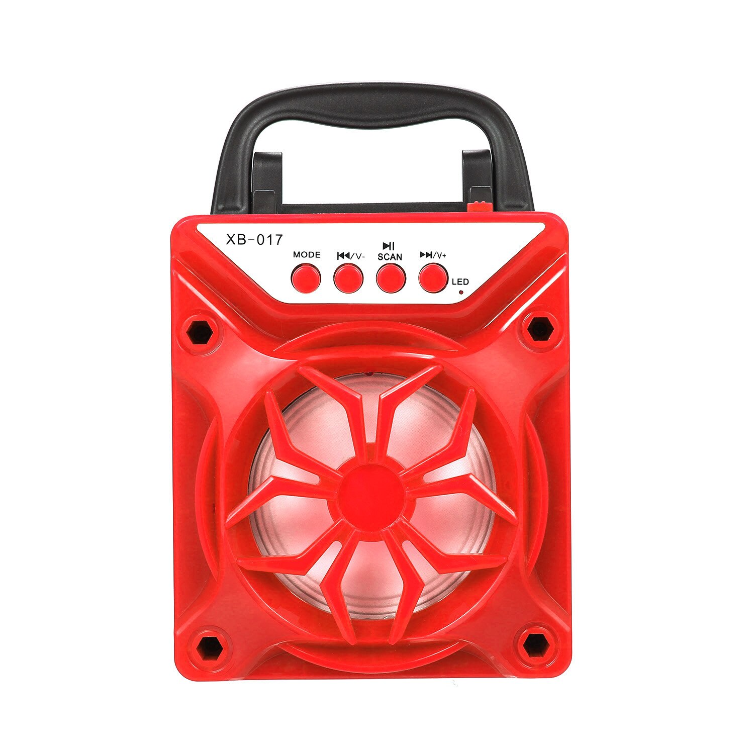 Draagbare Draadloze Bluetooth Outdoor Luidspreker Stereo Fm Radio Led Light Waterdichte Draagbare Outdoor Speaker Met Microfoon: Rood