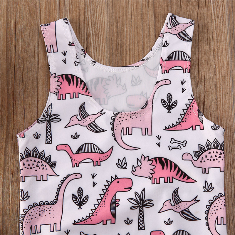 1-5 Jaar Meisjes Badmode Baby Meisjes Dinosaurus Print Badpakken Zomer Een Stuk Badpak Voor Meisjes Kids Kinderen badpak