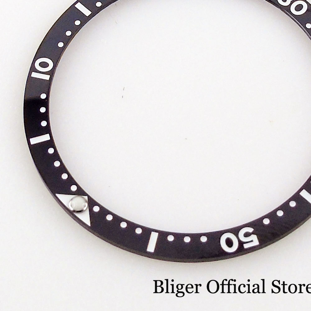 Replacement Black 38mm*32.15mm Watch Bezel Ring Insert fit watch case