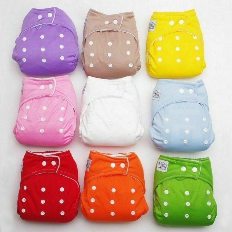 Baby Diapers Washable Reusable Nappies Grid/Cotton Training Pant Cloth Diaper Baby Fraldas Winter Summer Version Diapers