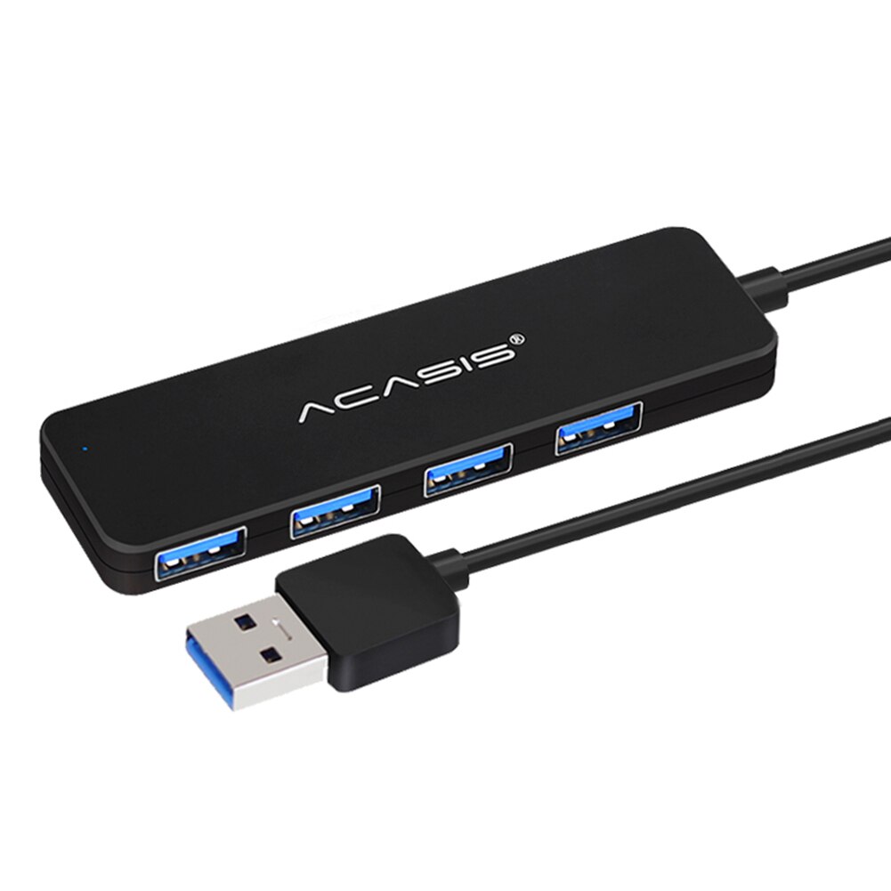 Portable 4 Port USB 3.0 HUB Splitter Multi USB Power Expander Adapter for Mouse Keyboard Scanner