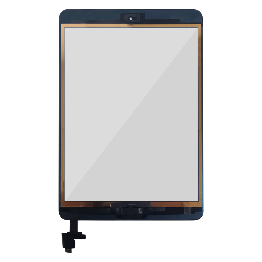 Cristal táctil para iPadMini 1 Mini 2 Mini 3 A1489 A1490 A1491, digitalizador de pantalla táctil con Chip IC, conector flexible con llave