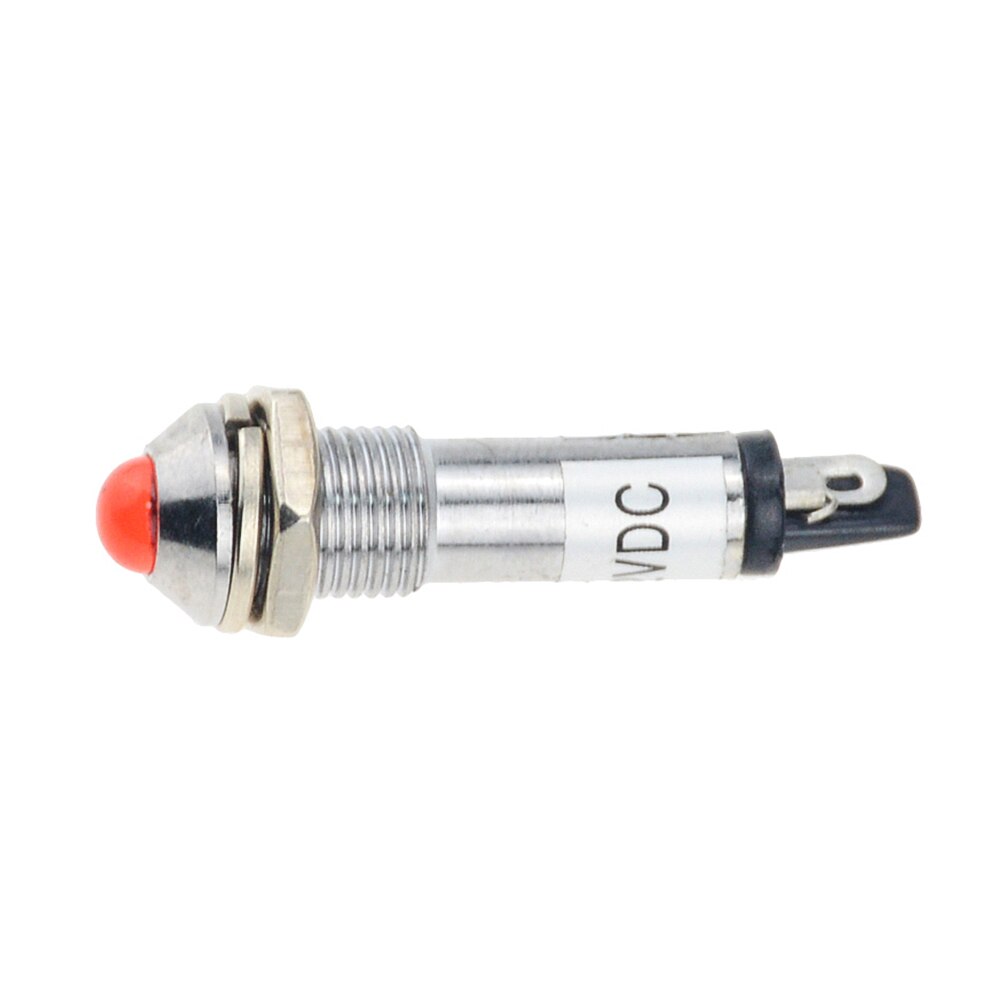 Indicateur métallique étanche, luminaire convexe, Mini interrupteur sans fil, 12V 24V XD8-2 V, LED V, 220mm, lumière LED