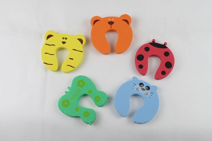 Baby Safety Edge Corner Guards Baby Head Protector Cartoon Child Protection Safety Door Stopper Baby Care Products 5 Pcs/lot: Random Color 5pcs