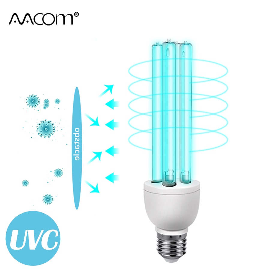 UVC Quartz Lamp E27 Ampoule LED E27 Quartz Lamp Ozone UV Sterilizer Light UV Sterilization Light Germicidal Disinfection Bulb