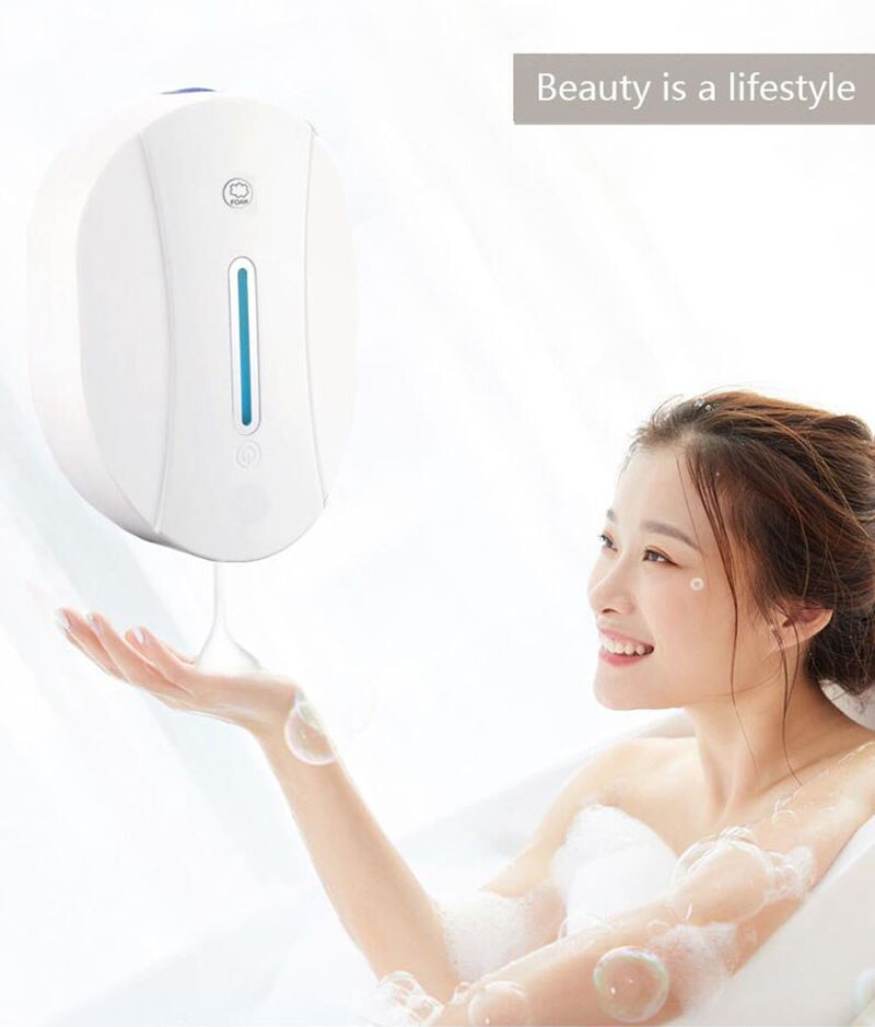 Wall-mounted Smart Sensor Soap Dispenser Non-contact Hand Sanitizer Liquid Gel Storage Soap Dispenser 550ml