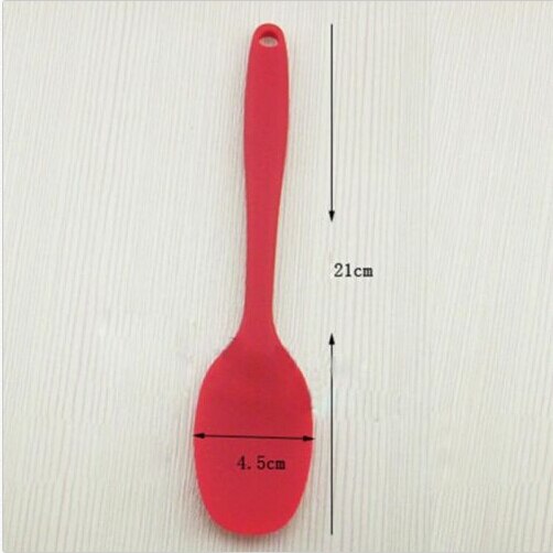 Silicone Mixing Spoon Salad Cake bake Utensil Putty Spatula Non-stick Backware Spoon