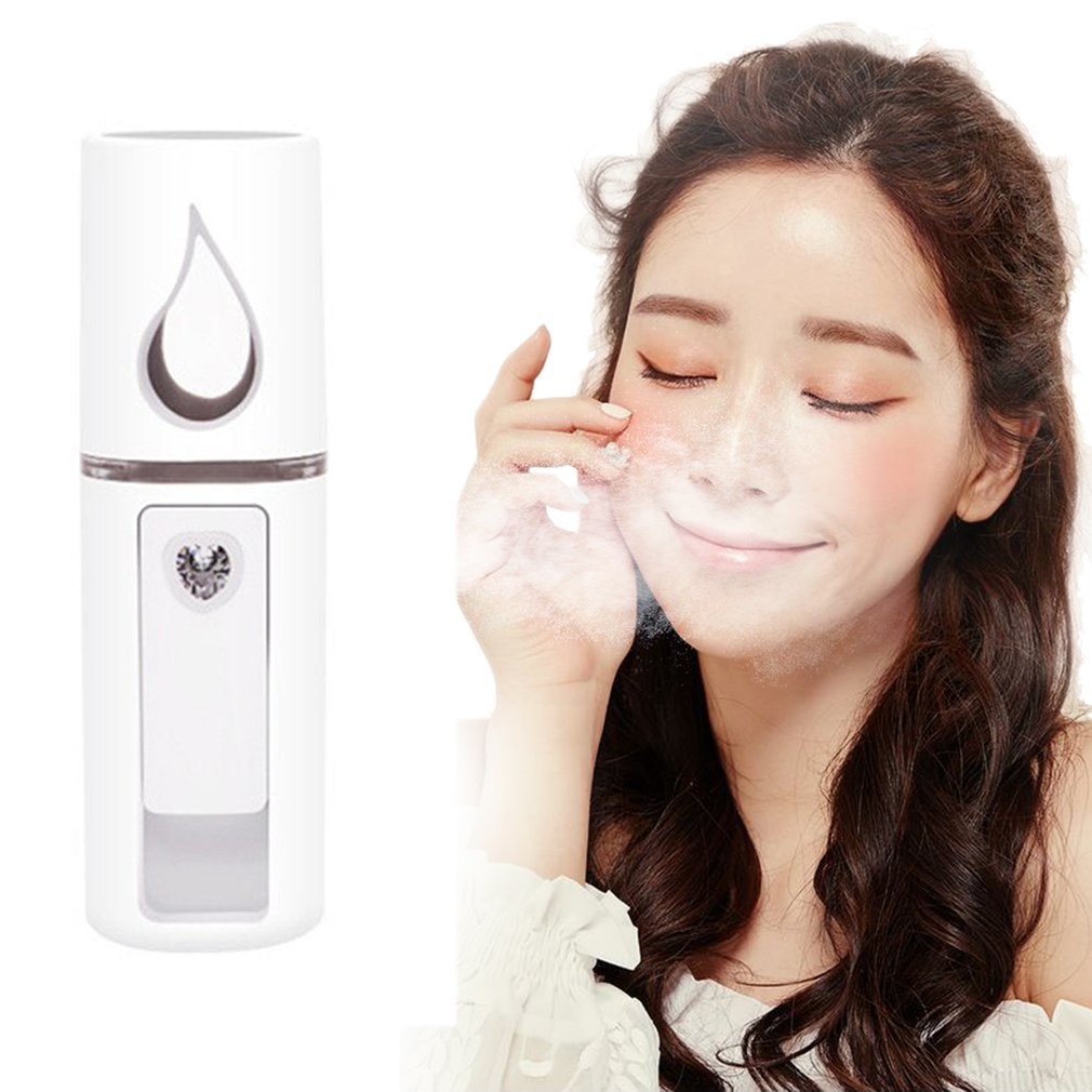 Portable Small Air Humidifier USB Rechargable Handheld Water Meter Ultrasonic Charging Diffuser Mini Milk Oil Steamed Face