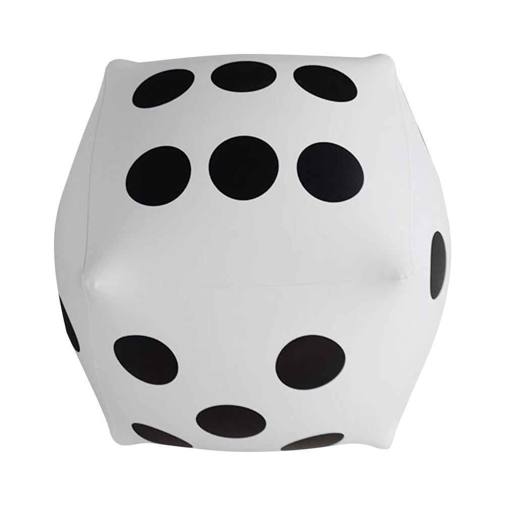 Cubo hinchable dado de juguete inflable etapa Prop Group dados inflables grandes juguetes educativos para niños accesorios para fiestas: White