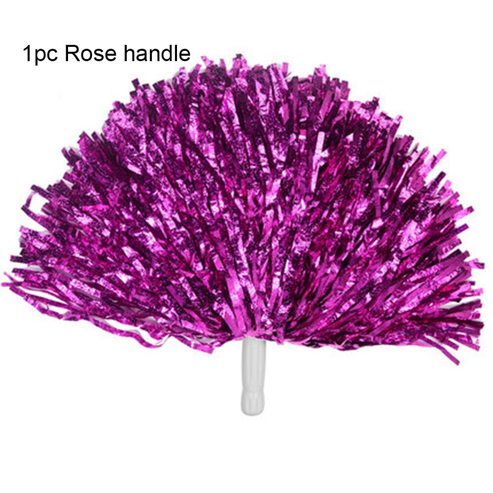 1Pc Plastic Handvat/Dubbele Gat Cheerleading Bal Bloem Dubbele Gat Handvat Pompoms Sport Club Concurrentie Dance Concert Levert: 1pc Rose handle