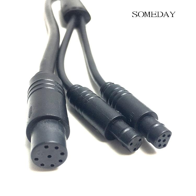 Y-splitter sladd kabel 1 in 2 kabel för vlcd 6+ xh -18 instrument modifiering för tongsheng middive motor tsdz -2 tillbehör
