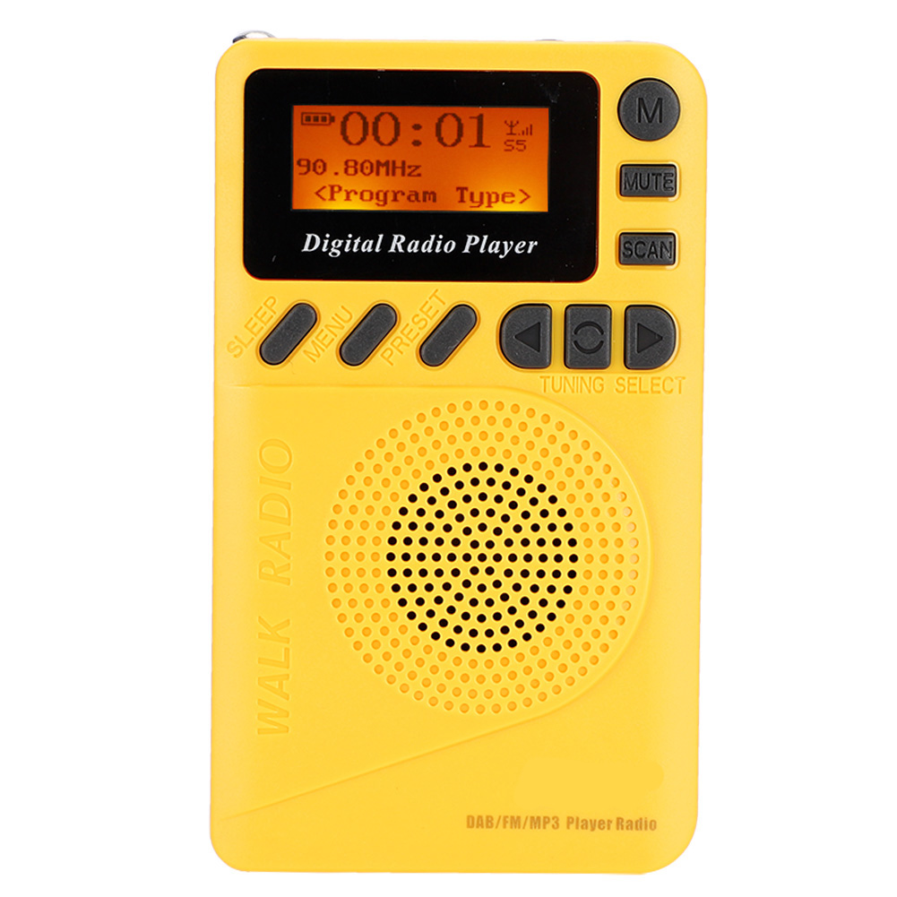 Digital DAB Radio Digital Stereo Receiver Mini Pocket Digital DAB+FM Radio Stereo Receiver Digital Radio with Reader MP3 Player