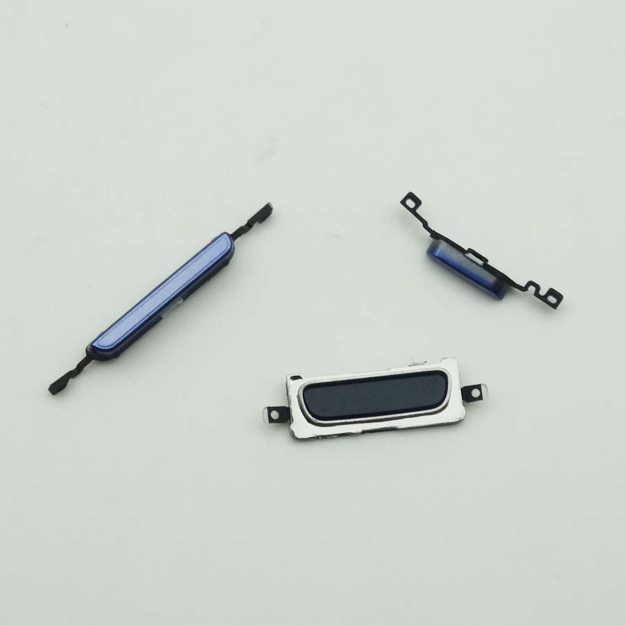 Vermogen + Volume + Home Button Key Voor Samsung Galaxy S3 Mini I8190 Blauw/Zilver