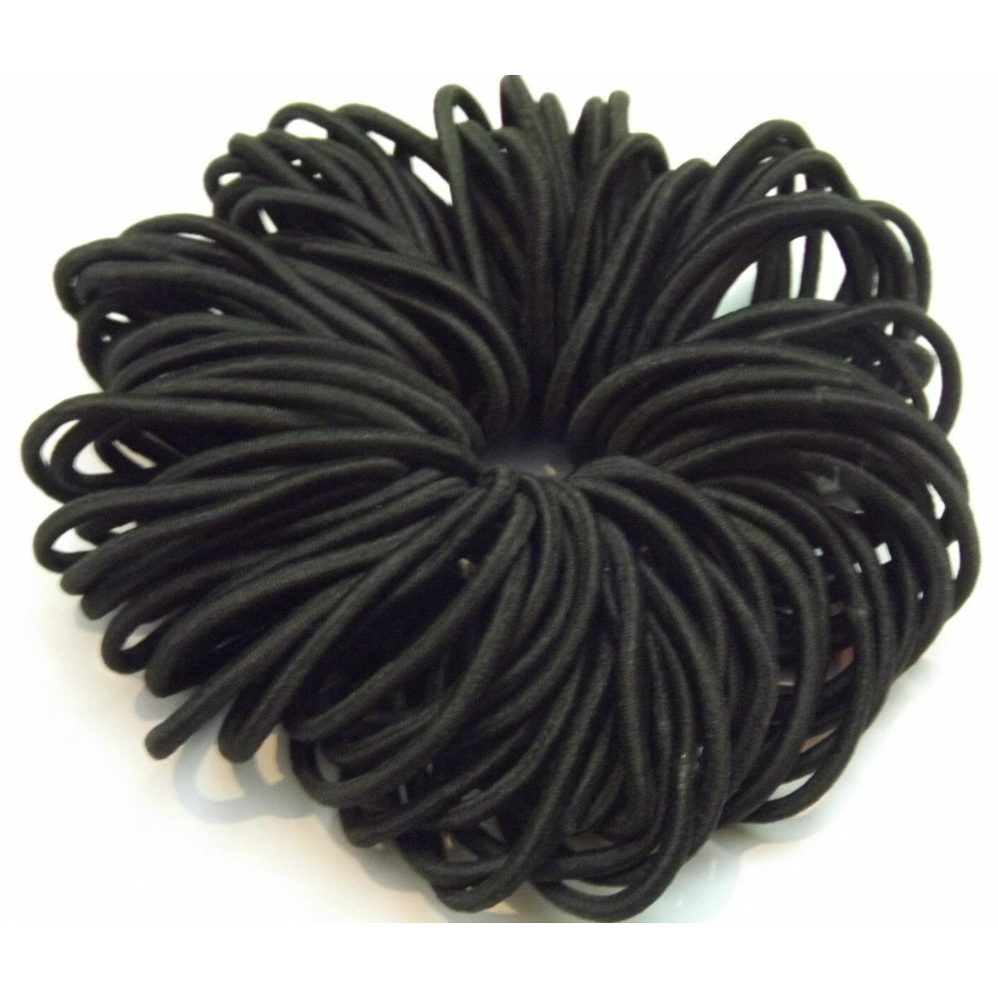 50/100Pcs Colorful Nylon Rubber Bands Elastic Hairbands for Girls Kids Scrunchie Elastic Ponytail Holder Hair Ties Accessories: Black 50pcs