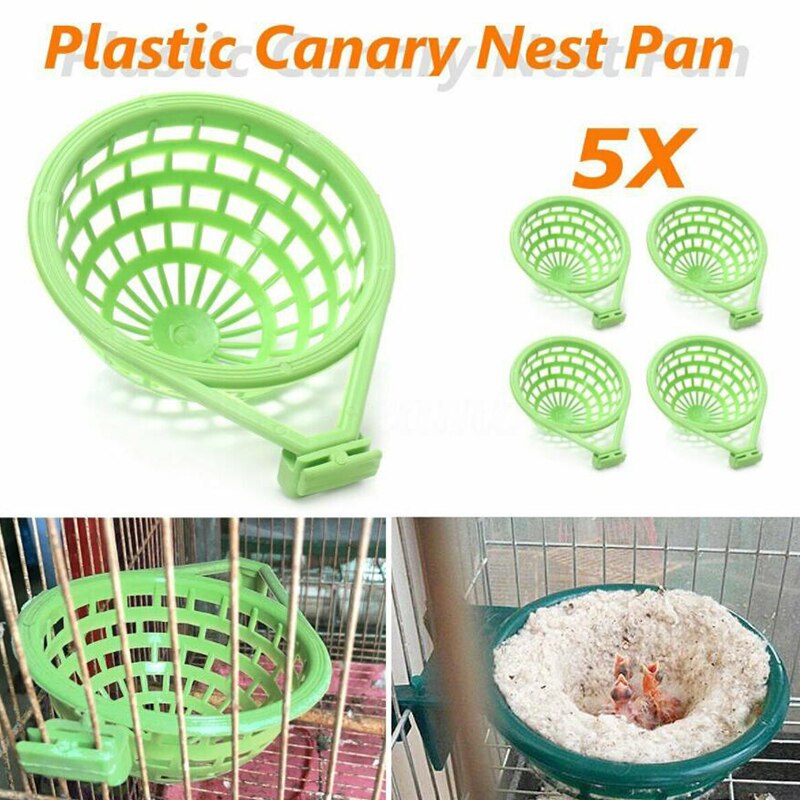 Jaula grande para nido canario, delineador para anidar canarios, pinzones para mascotas, aves, huevos, suministros de herramientas para incubar, 5 unids/lote
