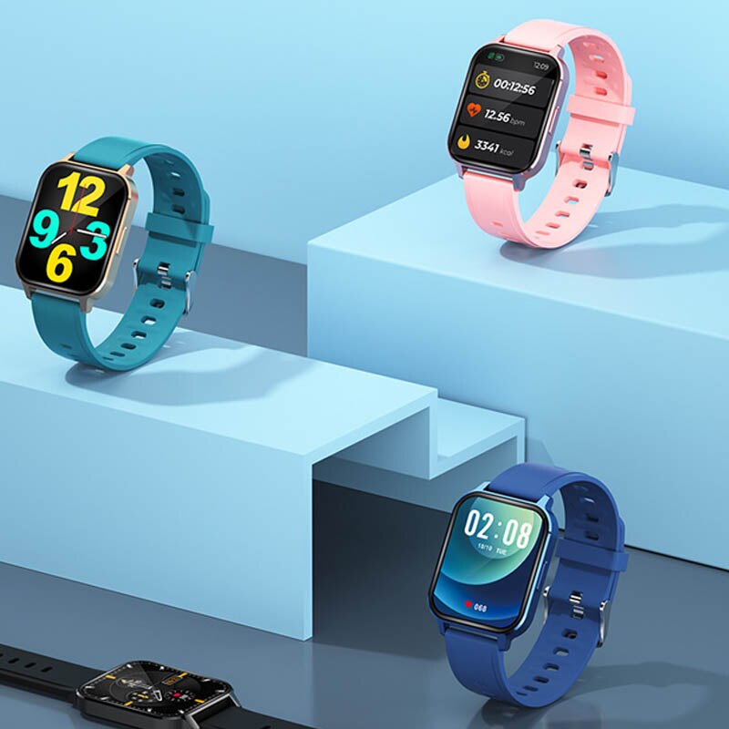 Smart Horloge Heren Vrouwen Hartslag Bloeddruk Fitness Multifunctionele Sport IP68 Waterdichte Smartwatches Voor Android Ios