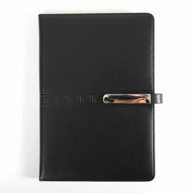 Metalen slot leren notitieboekje met pennenset zacht dagboek merklogo dagboek planning planner, dik papier met 200 gelinieerde pagina's: Oranje notitieboekje