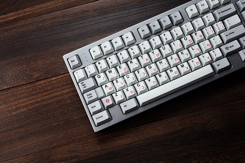 kprepublic 139 Hebrew root font letter Cherry profile Dye Sub Keycap Set PBT for gh60 xd60 xd84 cospad tada68 rs96 87 104 fc660