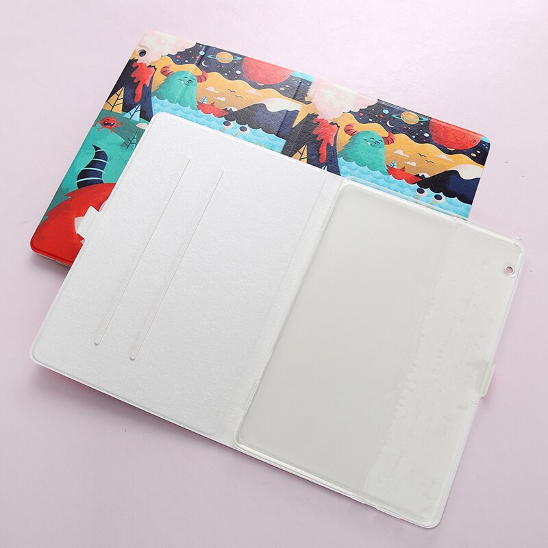 Étui pour tablette huawei mediapad  t5 10, 2-w09 en cuir pu 2-l09 2-l03 rabat 10.1