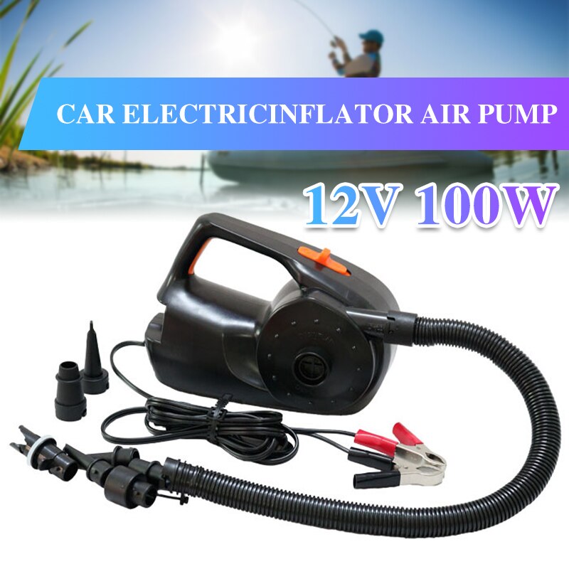 12V Car Air Pump Rechargable Pump Electric Inflatable Air Pump For Kayak Boat Swimming Pool Air Cushions Ball Portable Blower